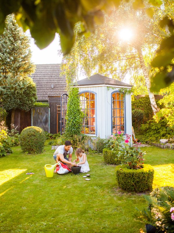 Segunda vivienda con jardines